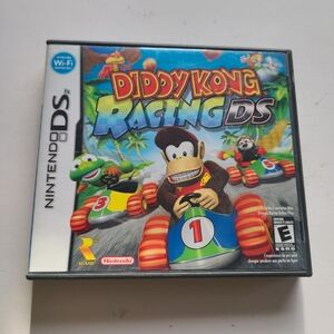 Nintendo Diddy Kong Racing DS with Blue and Yellow Highlights